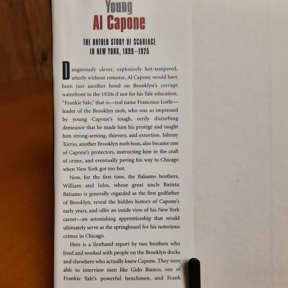 Hardcover Book, "Young Al Capone" by William Balsamo & John Balsamo - Picture 3 of 9